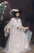 Sir John Lavery Evelyn Farquhar, wife of Captain Francis Douglas Farquhar daughter of the John Hely-Hutchinson, 5th Earl of Donoughmore Spain oil painting artist